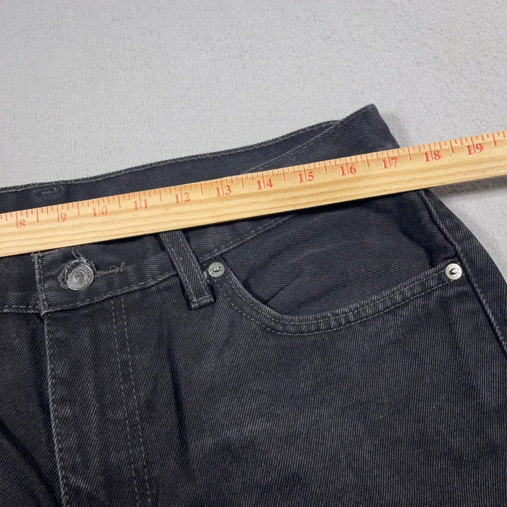 Levi's 505 Regular Fit Jeans Men 36x30 Black Denim Straight Leg Casual Everyday‎